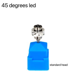 Dental 45 Degree LED High Speed Handpiece Standard Head Push Button Single Way Spray Dentists Tools