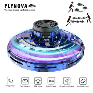 ToyStory 1PC FLYNOVA Pro Flying Spinner Boomerang Magic Mini UFO Flyorb Fidget Toys For Kids Birthday Gifts with box