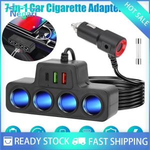 NG Motor✨ COD ✨ Car Xe biến tần sạc 120W xe USB sạc nhẹ hơn Adapter 12V 24V nhẹ hơn ổ cắm Splitter đường các chuyến đi ô tô điện tử