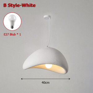LANTU 60cm Wabi Sabi Pendant Light for Dining Room Kitchen Island Hallway Restaurant Modern Hanging Lamp E26 Base Japanese Style Bird Nest Shape Lighting Fixture