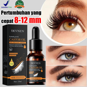 Serum Penebal Bulu Mata Serum Penumbuh Bulu Mata Dan Alis Pure Castor Oil Pemanjang Bulu Mata Cepat Penebal Pemanjang Bulu Mata Dan Alis Bulu Mata 7 Hari Eyelash Eyebrow Natural Serum 15ML