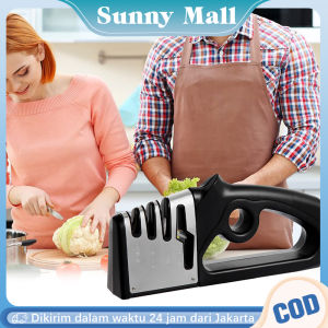 Alat Pengasah Pisau Four Head Pengasah Pisau Dapur Asah Pisau Dapur Knife Sharpener Manual