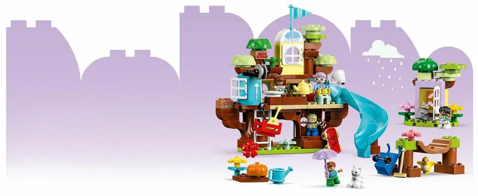 LEGO DUPLO Town 10993 3in1 Tree House Building Toys Set (126