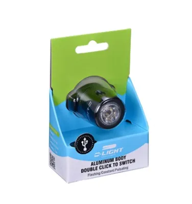 D-light CG-212 USB Rechargeable Bicycle Bike Blinker LED Light Made In Taiwan
