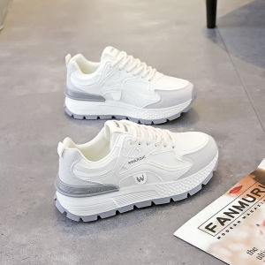 IELGY รองเท้าคุณพ่อสุดฮอตรองเท้า2024สำหรับผู้หญิงรองเท้าแฟชั่นรองเท้าผ้าใบแฟชั่นดูทันสมัย