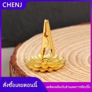 CHENJ 1ชิ้นที่วางธูปขนาดเล็กที่หนีบกลิ่นหอมของบัวกระถางธูปชาถ้วยไม้จันทน์ฐานของตกแต่งบ้าน
