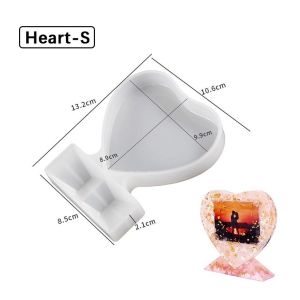 Cetakan Resin Frame Bingkai Foto Bentuk Hati DIY Handmade Silicone Mold Silikon