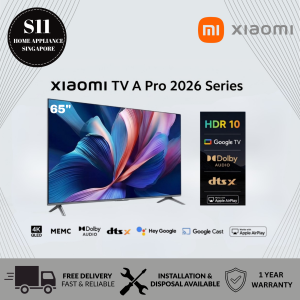 Xiaomi TV A Pro 2026 Series 65"/ 75"  4K QLED Google TV Apple Play - 3 Years Warranty *Free Delivery