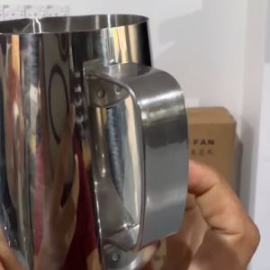 CSM Stainless Steel Measuring Jug 350ml Milk Coffee Baking Kitchen Measuring Cup with Pouring Spout