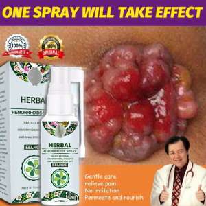 Original HERBAL Hemorrhoids Spray Natural Safe and Effective Treatment of Hemorrhoids Chinese Medicine Shrink Swollen Hemorrhoid Tissue Reduce Heat and Inflammation Relieve Hemorrhoid Pain Clear Away Toxic Materials Remove Decayed Tissues