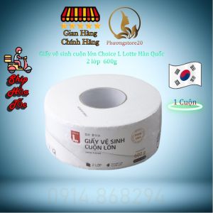 (Hoả Tốc HCM) Giấy Vệ Sinh Cuộn Lớn Choice L Lotte 2 Lớp 600g