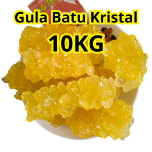 Gula Batu 10kg Asli Kristal Kuning Terdiri dari 10 pack kemasan 1kg