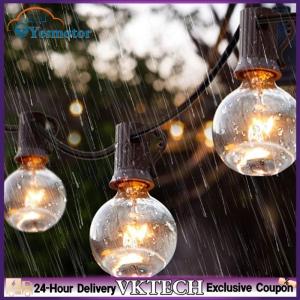 【Local Shipment】 Solar String Lights Outdoor with Remote Solar String Lights Timer Globe Solar Powered String Lights for Garden Yard Porch Wedding Party Outdoor Decor