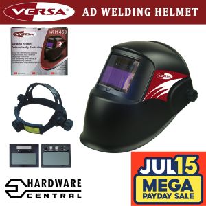 Versa Auto Darkening Welding Mask (Helmet) Solar Powered for Welding and Grinding