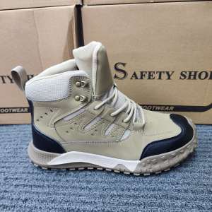 PRO Safety 1831 Mid Cut Safety Shoes Lace up Black Khaki Grey
