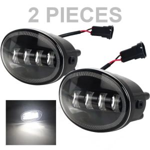 LED Car Front Fog Lights Oval Type H11 H8 H16 DRL White Yellow for Honda Accord Inspire Civic City Fit Jazz Sport Freed Stream