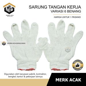 SARUNG TANGAN BANGUNAN PEKERJAAN PELINDUNG TANGAN/ TEBAL PERTUKANGAN BINTIK ANTI SLIP LICIN MURAH MULTIFUNGSI