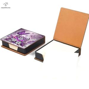 PU 5D Diamond Painting Kit Note Box with 160 Sheets DIY Diamond Art Note Box for Home Office School Supplies