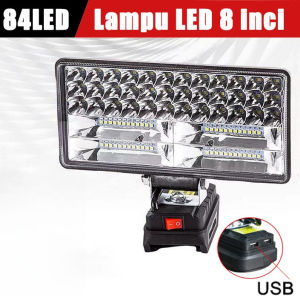 21V 48VF Antarmuka Makita USB Charger HP Mudah Dibawa & Bisa COD Lampu LED Portable Cordless Sorot Work Light - Baterai