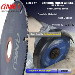 Anku Carbide multi wheel mata gerinda potong multi serbaguna 110 mm mata potong kayu multiplek baja ringan
