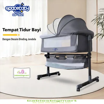 Spacebaby SB 1821 Baby Box Side Bed Ada Canopy Tempat Tidur Bayi Space Baby