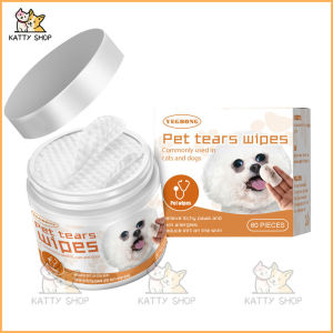 Tisu Basah Pembersih Mata Kucing Anjing Pembersih Tisu Pembersih Telinga Kucing Anjing 60pcs