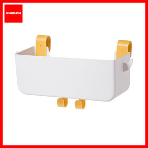 Bedside Caddy Organizer Bunk Bed Hanging Storage Shelf Basket with Hook Plastic Bedside Holder for Phone Glasses Bottle Accessories Bag