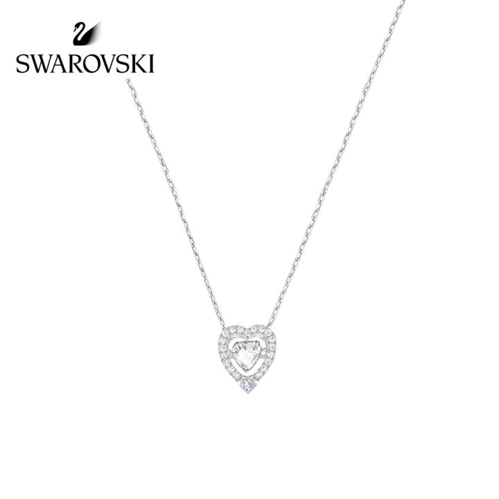 Sparkling Dance Round necklace Swarovski rhodium plated jewelry 5279425