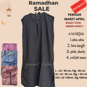 ROSAL PRIA Rompi Shalat Pria / Rompi Koko / Rosal Pria Dewasa M L XL XXL