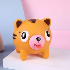 EUNOIAH Funny Novelty Kids Soft Rubber Squeeze Toy Stretchable Relief Stress Fidget Toys Tongue Out Antistresstoys Talking Animal Jabber Ball