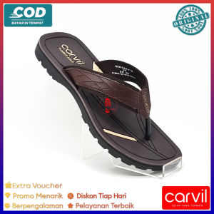 SANDAL JEPIT PRIA DEWASA CASUAL FASHION CARVIL NEW EMW 02 KARET TRAVEL ADVENTURE DEJAVU STORE