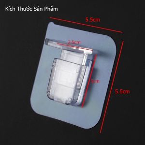 Móc Dán Chịu Lực Chốt Đỡ Kệ Đôi Chữ L Không Khoan Miếng Dán Tường Siêu Dính Chịu Lực Dùng Kê Tấm Chia Ngăn Tủ Đa Năng