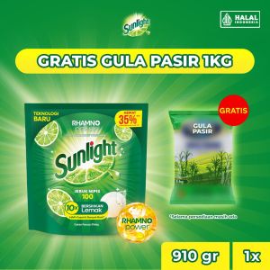 Sunlight Sabun Cuci Piring Jeruk Nipis Refill 910gr