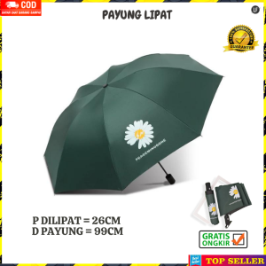 PAYUNG LIPAT OTOMATIS WANITA KOREA MOTIF BUNGA UNIK KARAKTER IMPORT B46