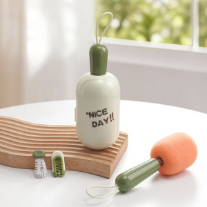 3-in-1 Multifunctional Retractable Bottle BrushAdjustable Length for Kitchen Daily Washing