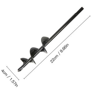 Spiral Drill Bit 4/5/8cm Garden Spiral Drill Bit Tool Spiral Hole Excavator Ground Drill Soil Drill Yard Gardening Planting Hole Gardening Tools Soil Drill Garden For Sowing Flower Seeder