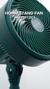 HOMO Air Circulation Fan  Electric Fan Stand Fan Strong Wind Energy Saving Fan 3 Speeds 3 Blades