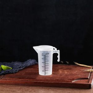 xpkQ Transparent Laboratory Science Drink Shop Coffee Shop Baking Accessories Water Container Water Jug Kitchen Tool Measuring Cup T2Y7B