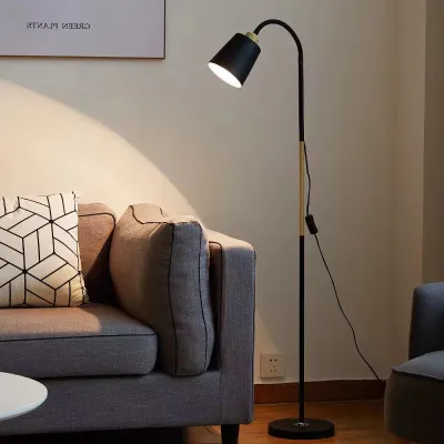LED Floor Lamp Stand Shade Warm Light With Bulb Reading Lamp For Living Room Bedroom Modern Nordic Style