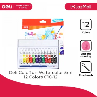 Deli ColoRun Watercolor 5ml 12 Colors C18-12 79C18-12