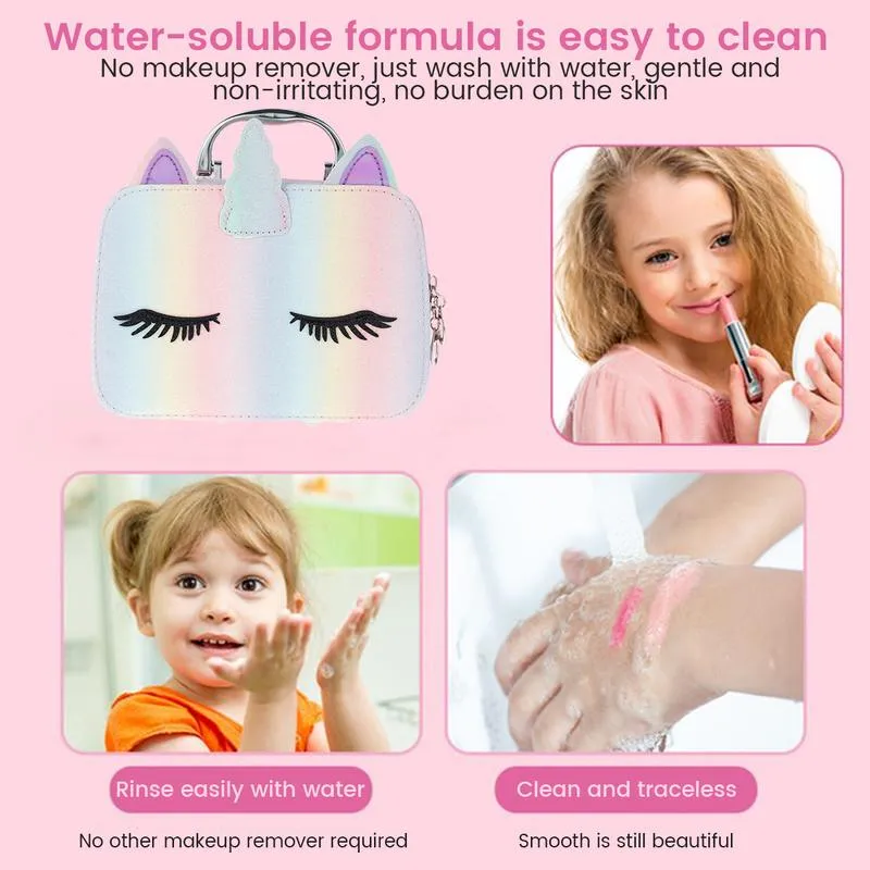 Kids Makeup Toy Kit Washable Kids Makeup Beauty Toy Set with Portable  Cosmetic Bag Princess Play Makeup Toy Kids Makeup Beauty Toy Set Princess  Play Makeup Toy Set