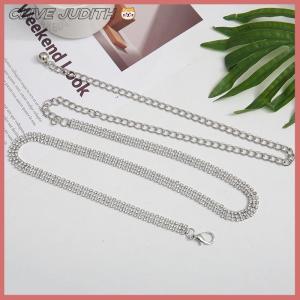 CISWGE Fashion Rhinestone Waist Chain For Women Girls Trendy Decorative Waist Chain High-end Luxury Dress Adjustable Waist Belt