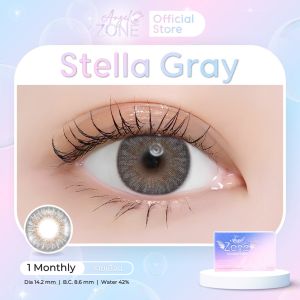 New!! Angel Zone คอนแทคเลนส์ รุ่น Stella Gray 14.2 (รองรับสายตาปกติและค่าสายตาสั้น -0.75 ถึง -2.00)