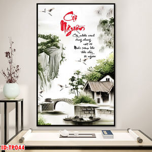 Tranh Laminate Tráng Gương Treo Tường 20/11 Tri Ân Thầy Cô -  Chữ Thư Pháp