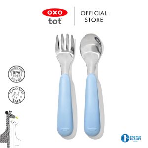 OXO Tot Toddler Fork and Spoon Set