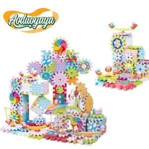 Aoduoyaya Kids Block Toys Assemble Puzzle Educational Toys Building Blocks DIY Construction Toy