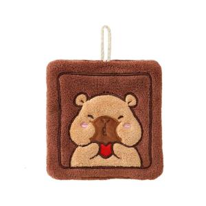 Siêu thấm Polyester capybara hình khăn mềm mại thoải mái tay và khăn mặt cho capybara người yêu của lứa tuổi