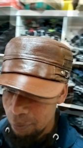 Topi Pria Kulit Aslii Terbaru