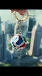 Mini Bola Sepak Keychain Trophy Pendant Beg Sekolah Kunci Kereta World Cup Inspired Souvenir Birthday