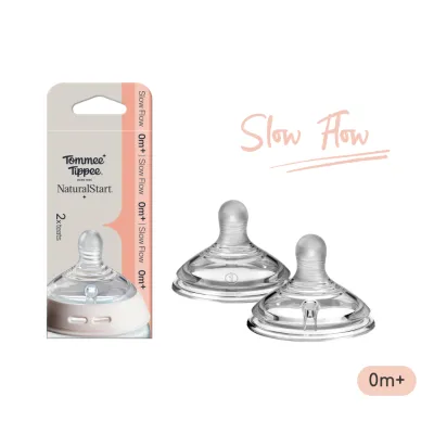Núm ty silicon siêu mềm tự nhiên cho bé Tommee Tippee Natural Start Slow Flow 0-3 tháng (vỉ đôi)